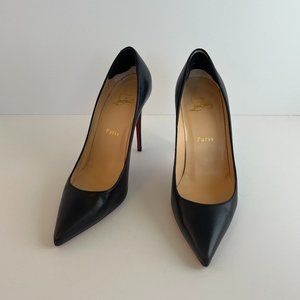 Christian Louboutin Black Kate Nappa Leather Heels 37 EU